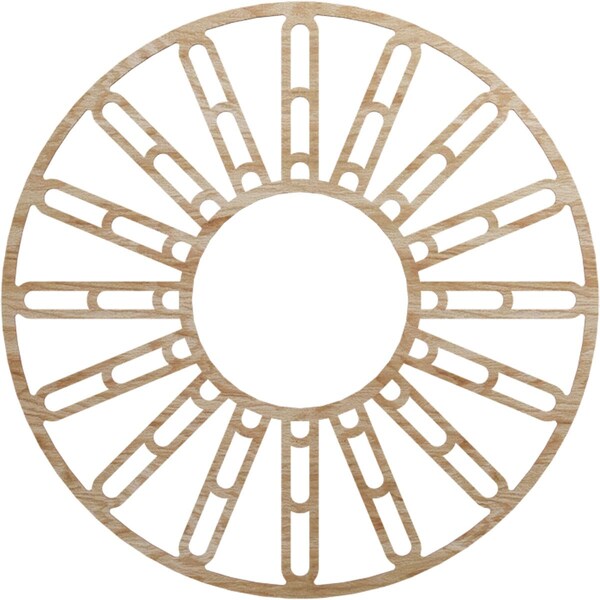 Ekena Millwork Hale Wood Fretwork Pierced Ceiling Medallion, Red Oak, 40"OD x 14 1/2"ID x 1/4"T CMWP40X40X0250HHRO - main